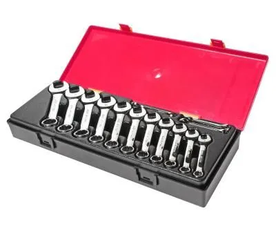 Набор ключей комбинированных 6-19мм укороченных 14 предметов в кейсе JTC