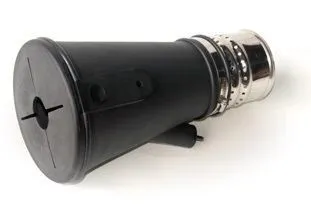 FS-N76 Газоприемная насадка  конусная круглая с отверстием для проб на СО. Входное отверстие: 120 мм., диаметр шланга: 76 мм., Максимальная рабочая температура: 180 с?