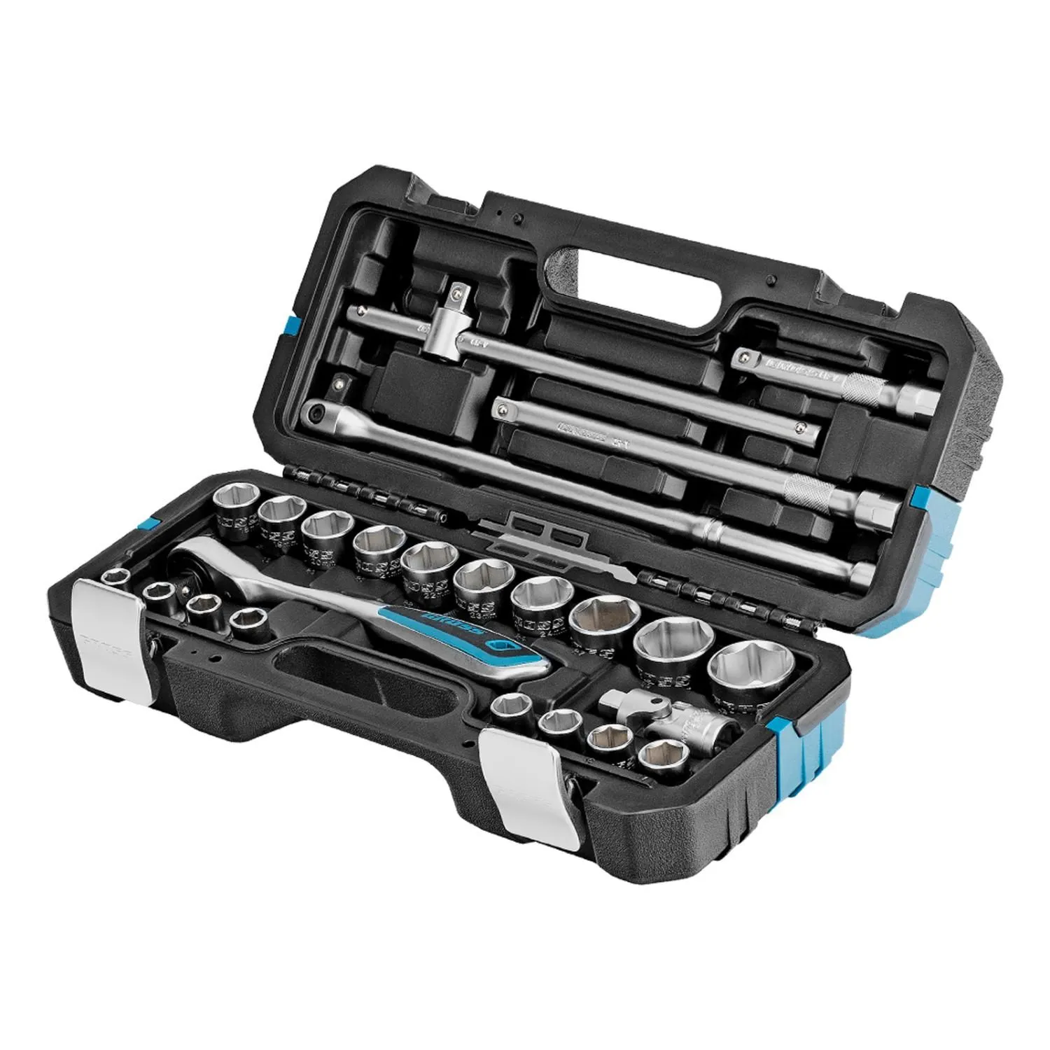 Набор инструментов, 1/2", CrV, 120 зубьев, 24 предмета Gross купить