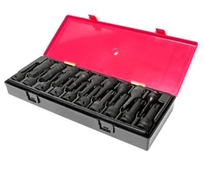 Набор головок торцевых 1/2" TORX,HEX ударных 19 предметов в кейсе JTC