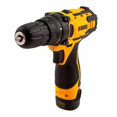 Дрель-шуруповерт аккумуляторная CDL-12CB, Li-Ion, 12 В, 1 аккумулятор Denzel