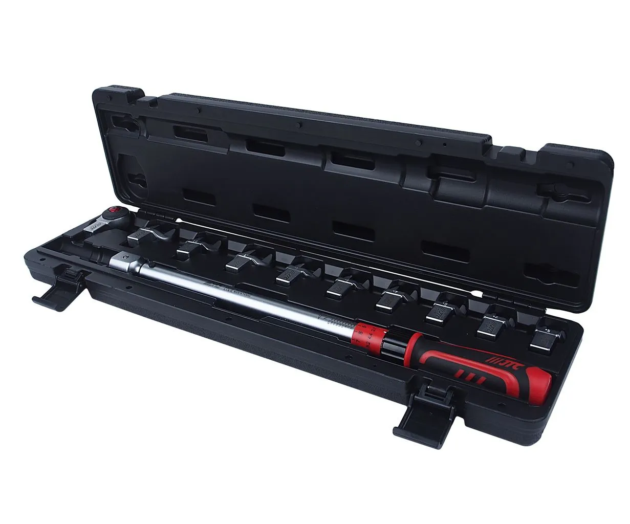 Ключ динамометрический 40-210Нм 14-18мм с насадками 13-30мм 11 предметов JTC купить