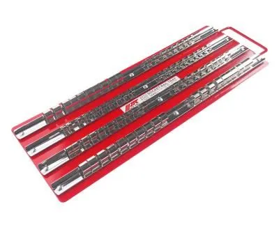 Лоток с реечными держателями головок (1/4"х20шт. 3/8"х30шт. 1/2"х30шт.) 440х150мм JTC