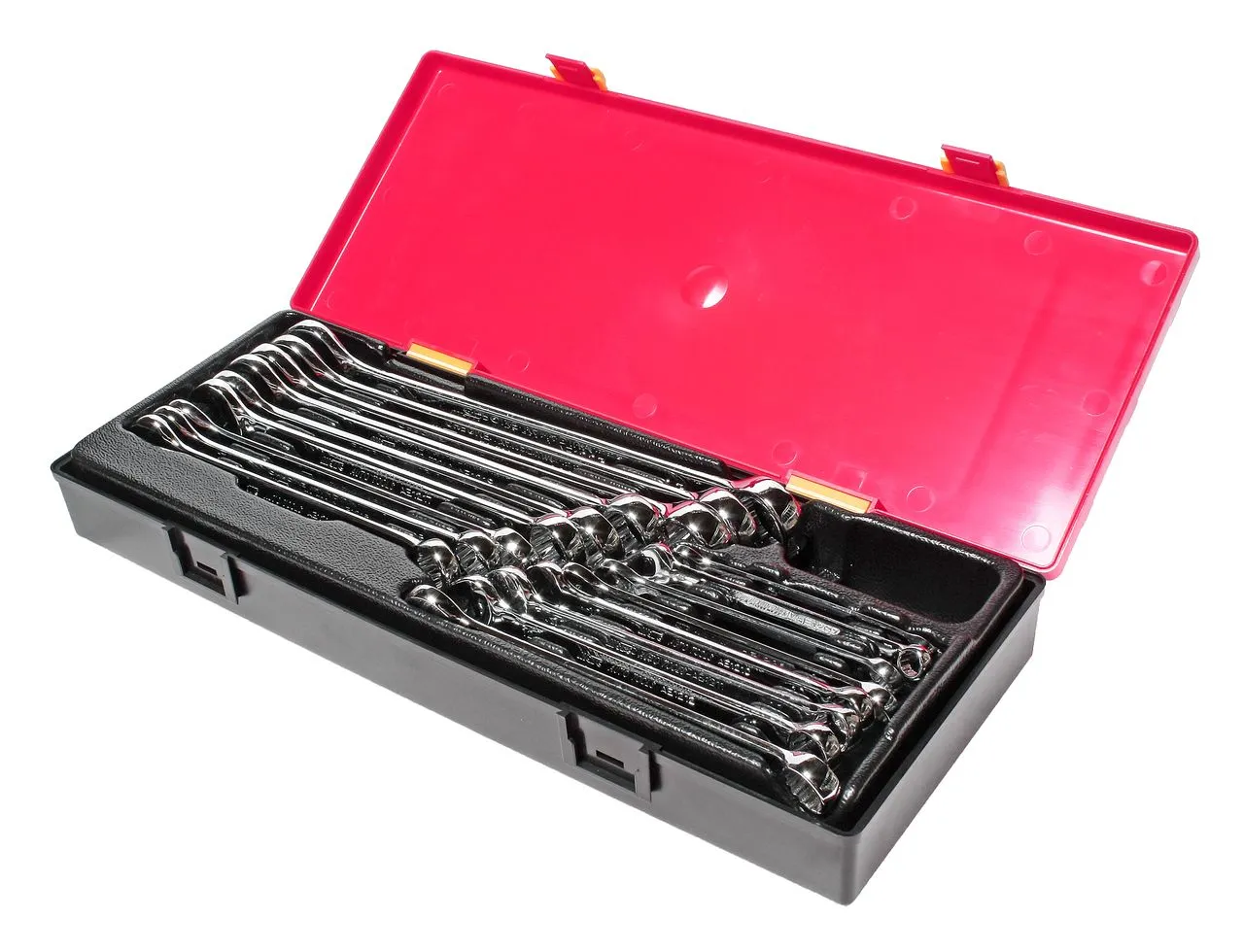 Набор ключей комбинированных 6-23мм с зеркальной полировкой 17 предметов в кейсе JTC купить