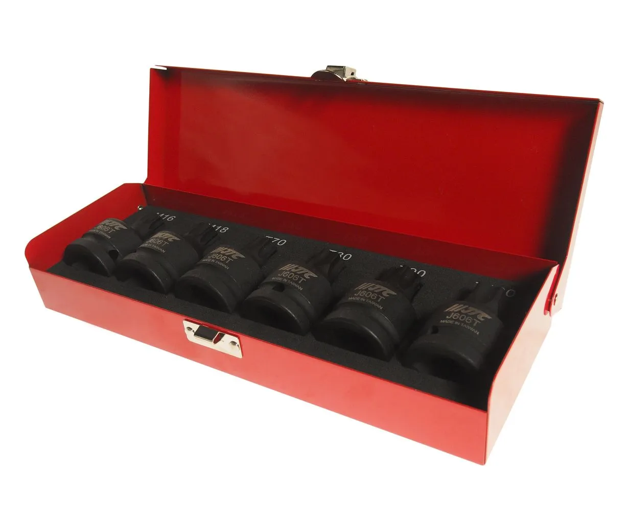 Набор головок торцевых 3/4" TORX T70-M18мм ударных L=61мм 6 предметов в кейсе JTC купить