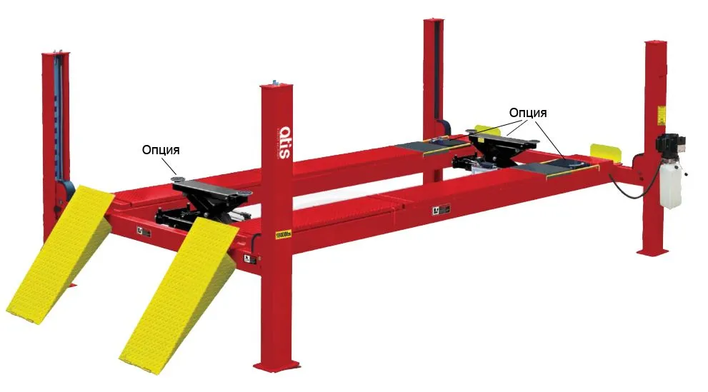 Электрогидравлический подъемник A480A Подъемник четырехстоечный, 8 т., под 3D сход-развал для грузовых авто