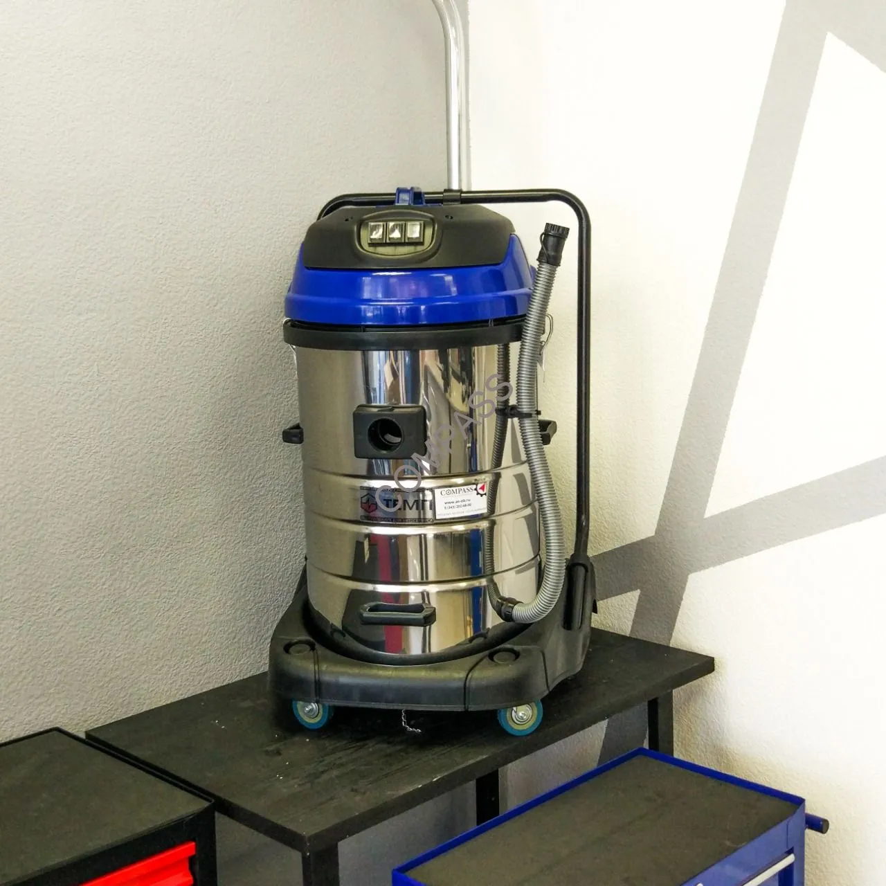 Пылеводосос 80л. нерж. 3 турбины (Изготовитель: TEMP)