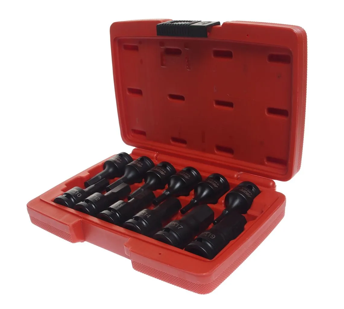 Набор головок ударных 1/2" H4-19мм L=60мм 12 предметов в кейсе JTC купить