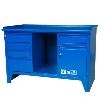 Верстак слесарный двухтумбовый с нишей КС-014