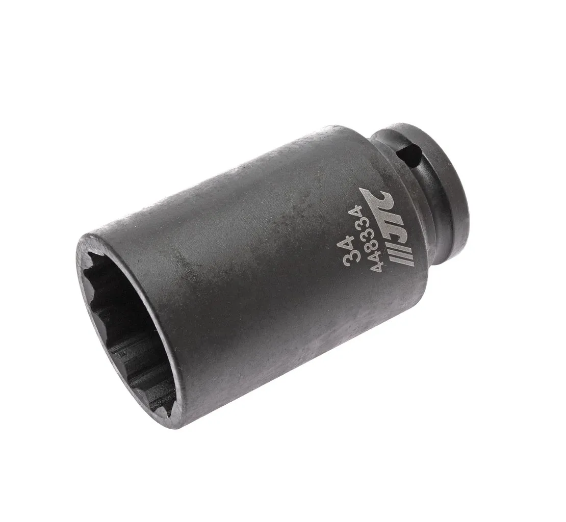Головка торцевая 1/2" 34мм 12-ти гранная ударная тонкостенная L=82мм JTC купить