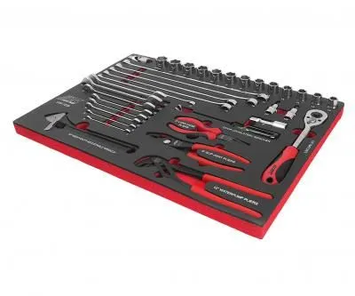 Набор инструментов 36 предметов слесарно-монтажный в ложементе JTC