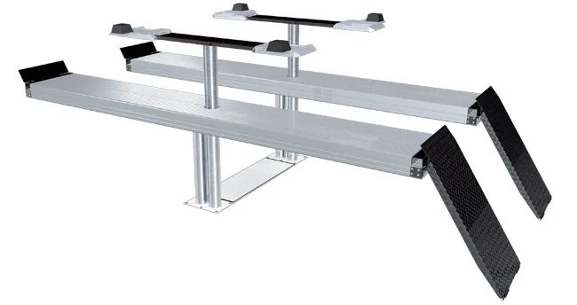 Электрогидравлический подъемник Velyen ALUTRACK 2.65 DUPLO P Подъемник двухплунжерный г/п 6500 кг платформенный