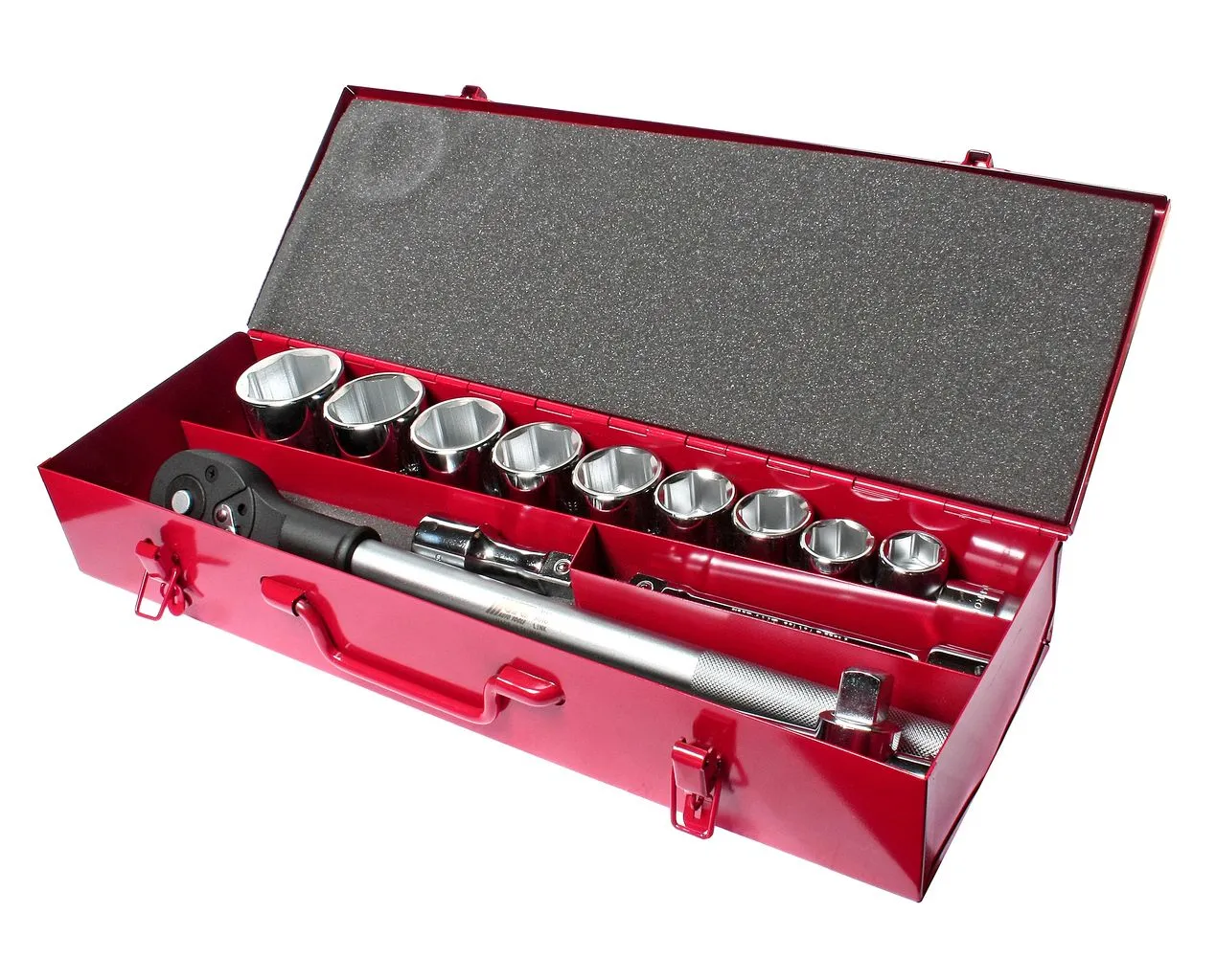 Набор головок торцевых 3/4" 6-ти гранных 22-50мм 15 предметов в металлическом кейсе JTC купить