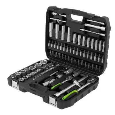 Набор инструмента, 1/2", 1/4", пластиковый кейс,94 предмета Сибртех