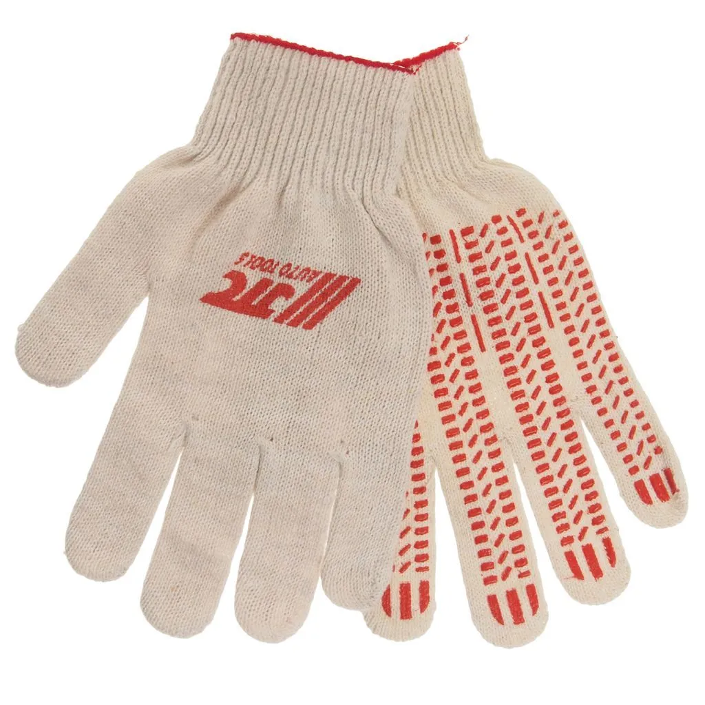 Перчатки х/б с ПВХ 10 класс белые (логотип JTC) 42г ЭЙС ПРОМ CТАНДАРТ купить