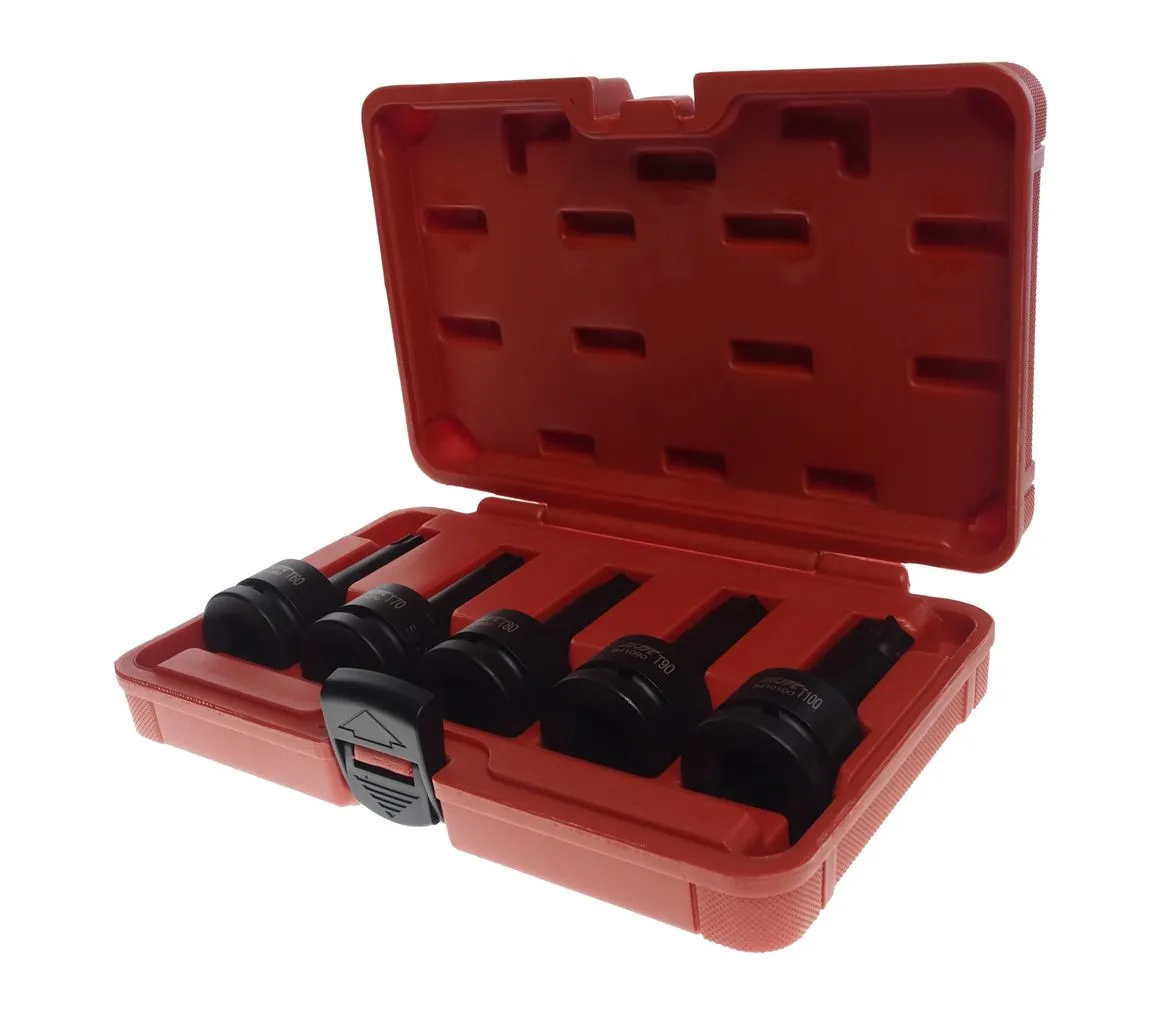 Набор головок торцевых 3/4" TORX (Т60-Т100) ударных L=100мм 5 предметов в кейсе JTC купить