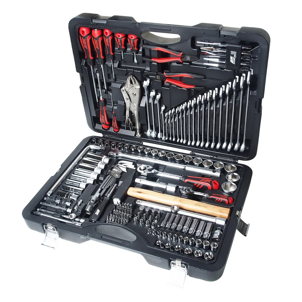 Набор инструментов 156 предметов слесарно-монтажный 1/4",1/2" 6-ти гранных в кейсе JTC купить